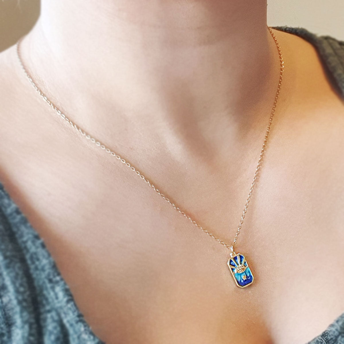 Oog van Horus | Stainless steel ketting