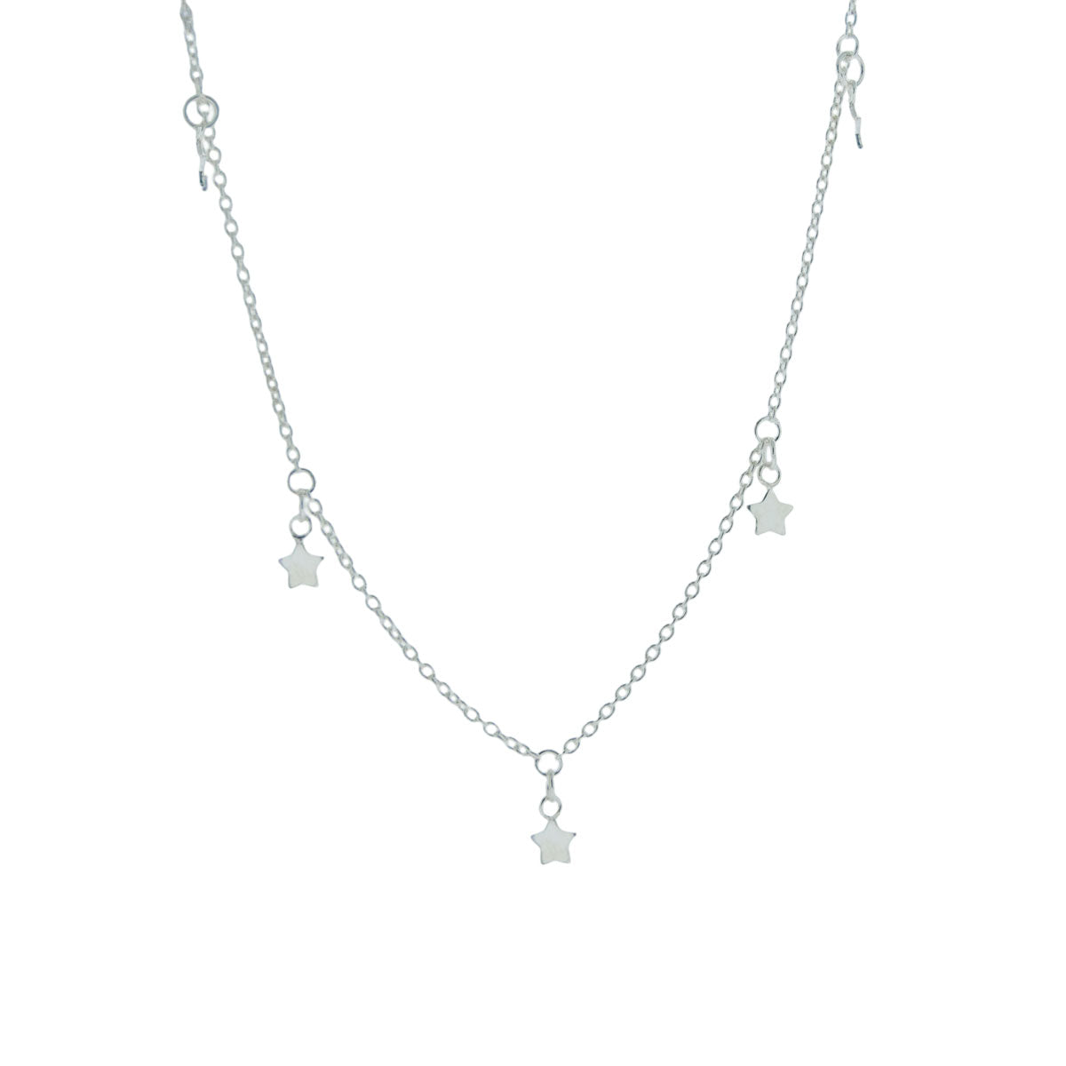 Ster | Ketting 925 zilver | 46 cm