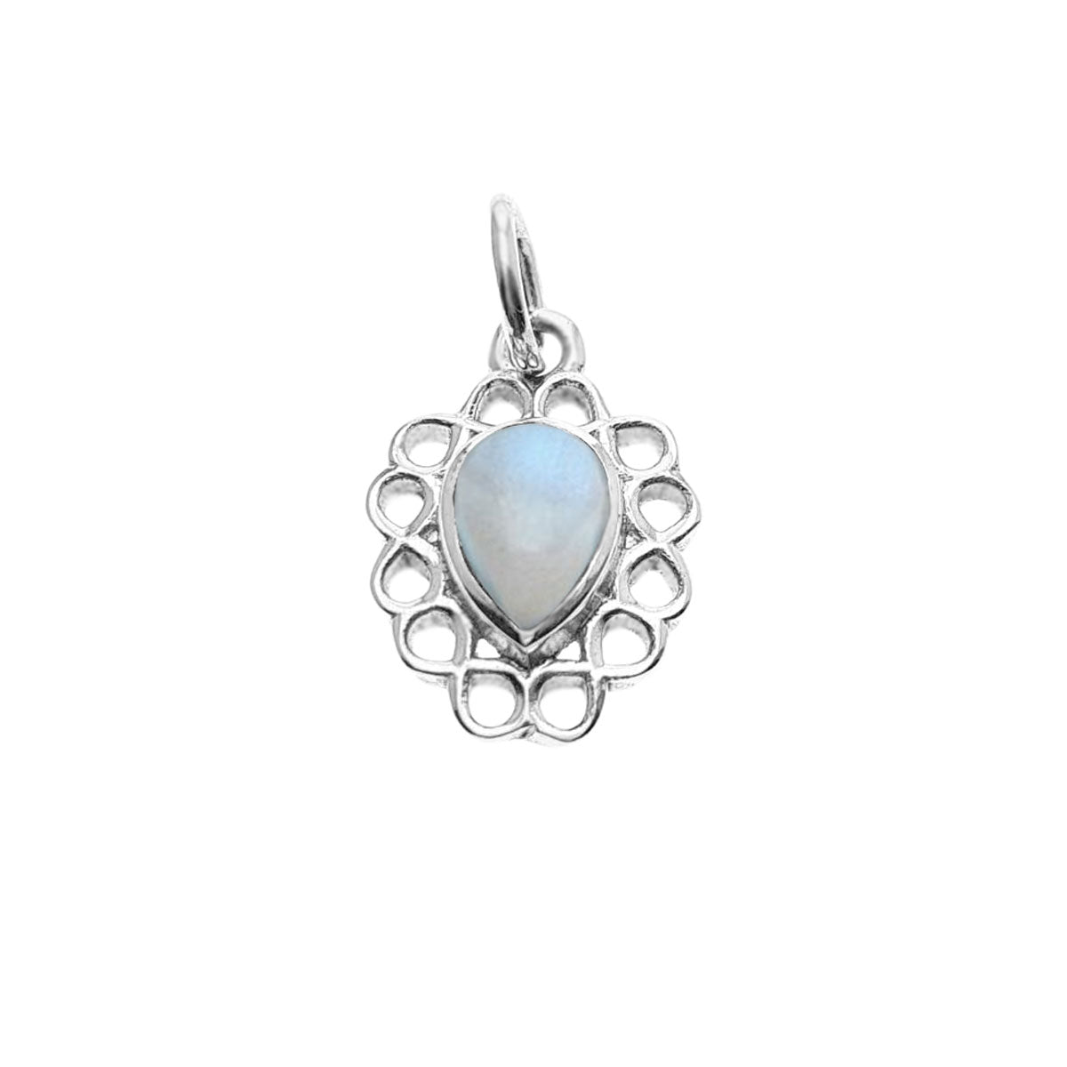 Elodie | Bedel met maansteen edelsteen | 925 sterling zilver