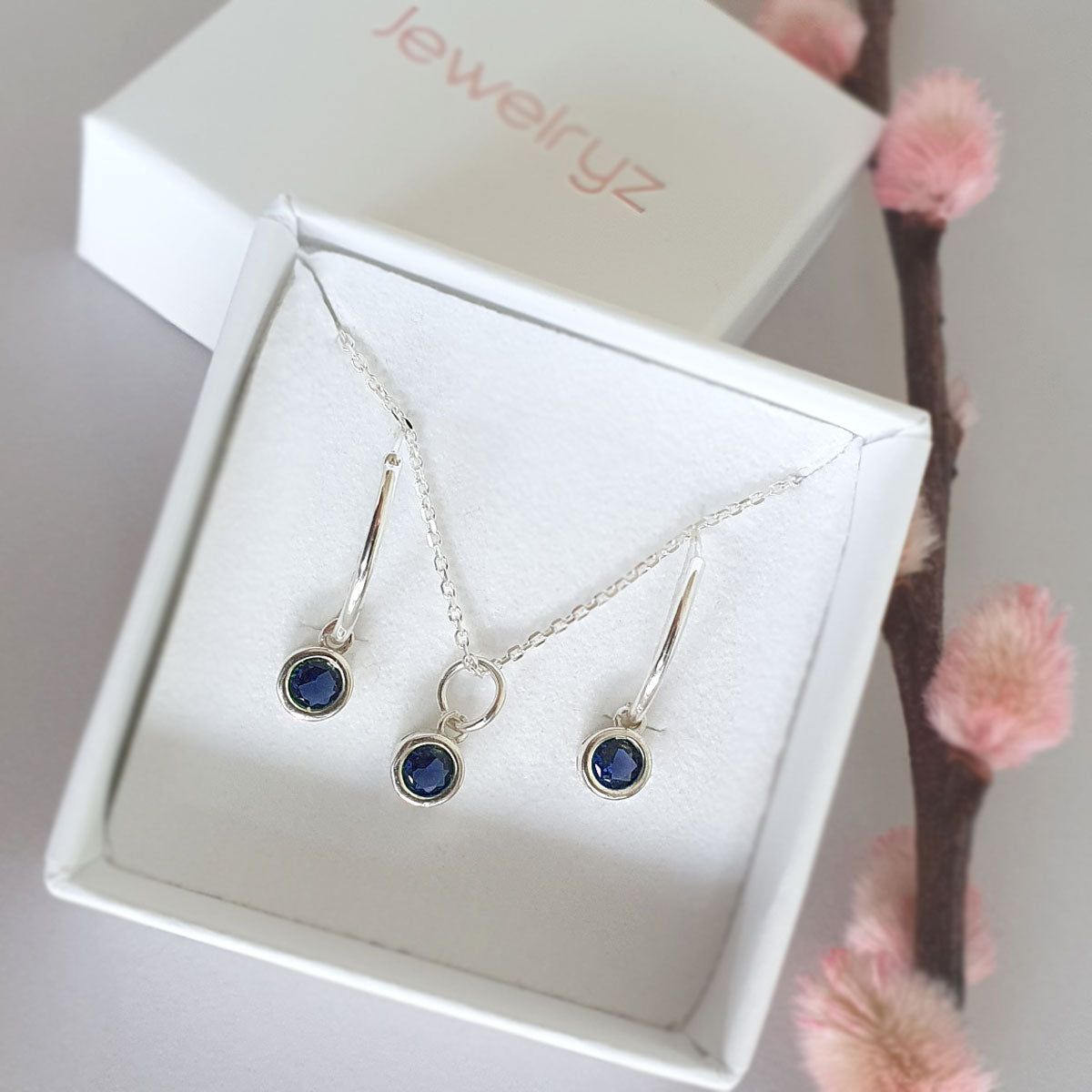 Twinkle charm set met oorringen en ketting | 925 sterling zilver