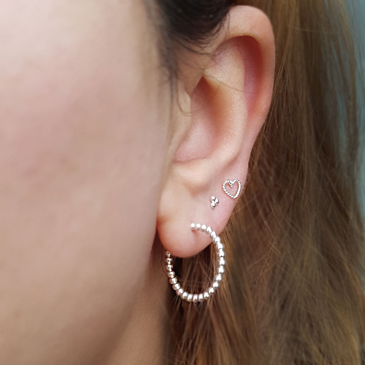 Trio Dots | Oorbellen 925 zilver