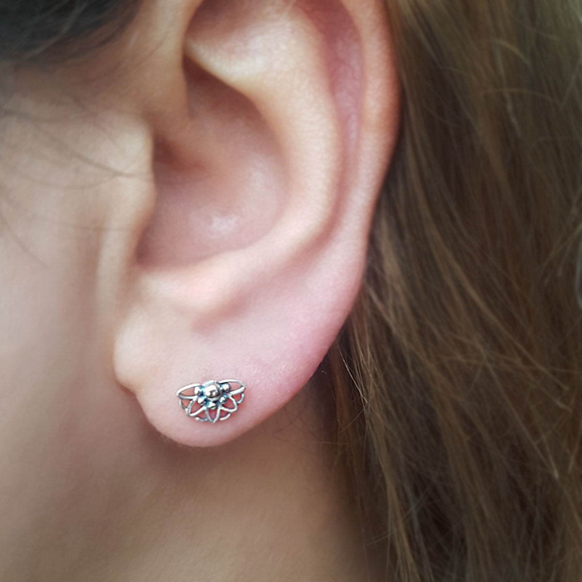 Bloem Studs Daisy | Oorbellen 925 sterling zilver