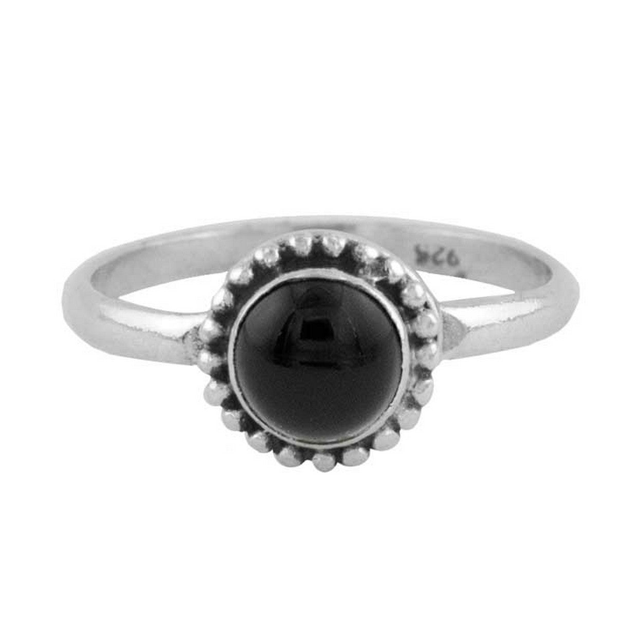 Sena | Ring 925 zilver met zwarte onyx