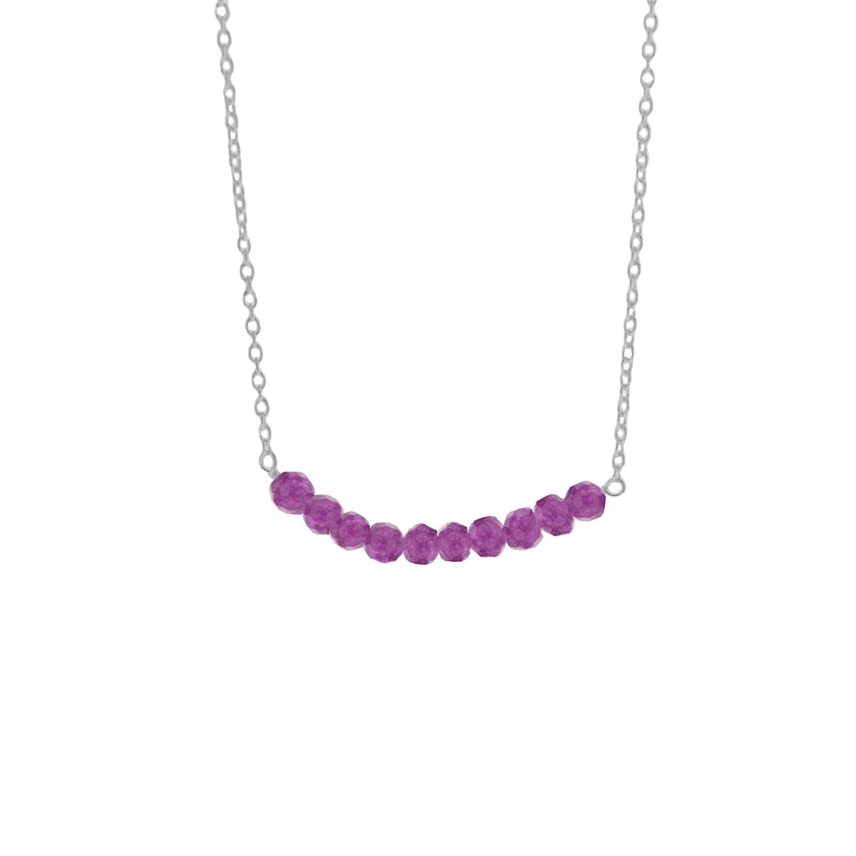 Medea | Ketting 925 sterling zilver met edelsteen kralen