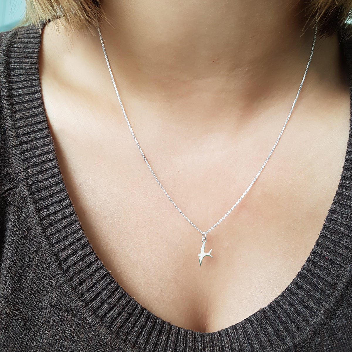 Ketting Zwaluw Vogel | 925 zilver