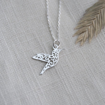 Ketting Vogel Kolibrie | 925 zilver