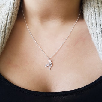 Ketting Vogel Kolibrie | 925 zilver