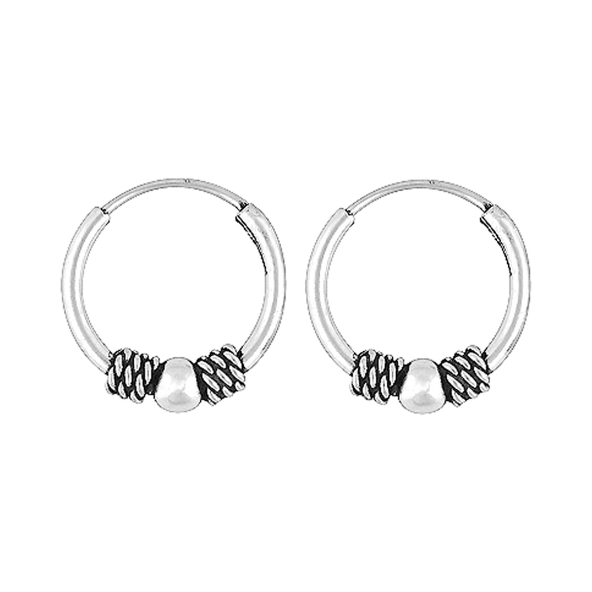 Fae | Bali Oorringen | 925 zilver | 14 mm