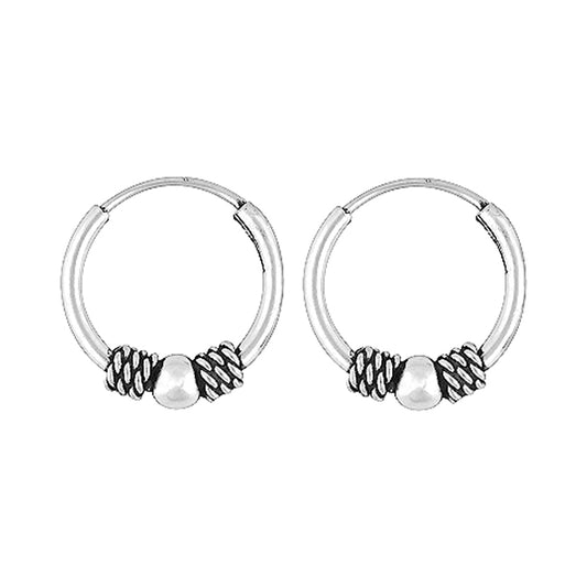 Fae | Bali Oorringen | 925 zilver | 14 mm