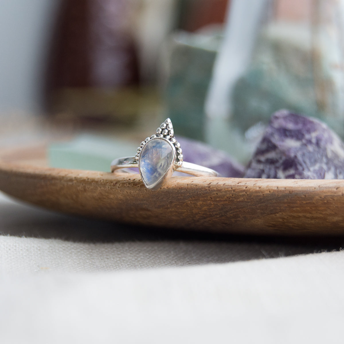 Tanith | Ring 925 zilver met maansteen