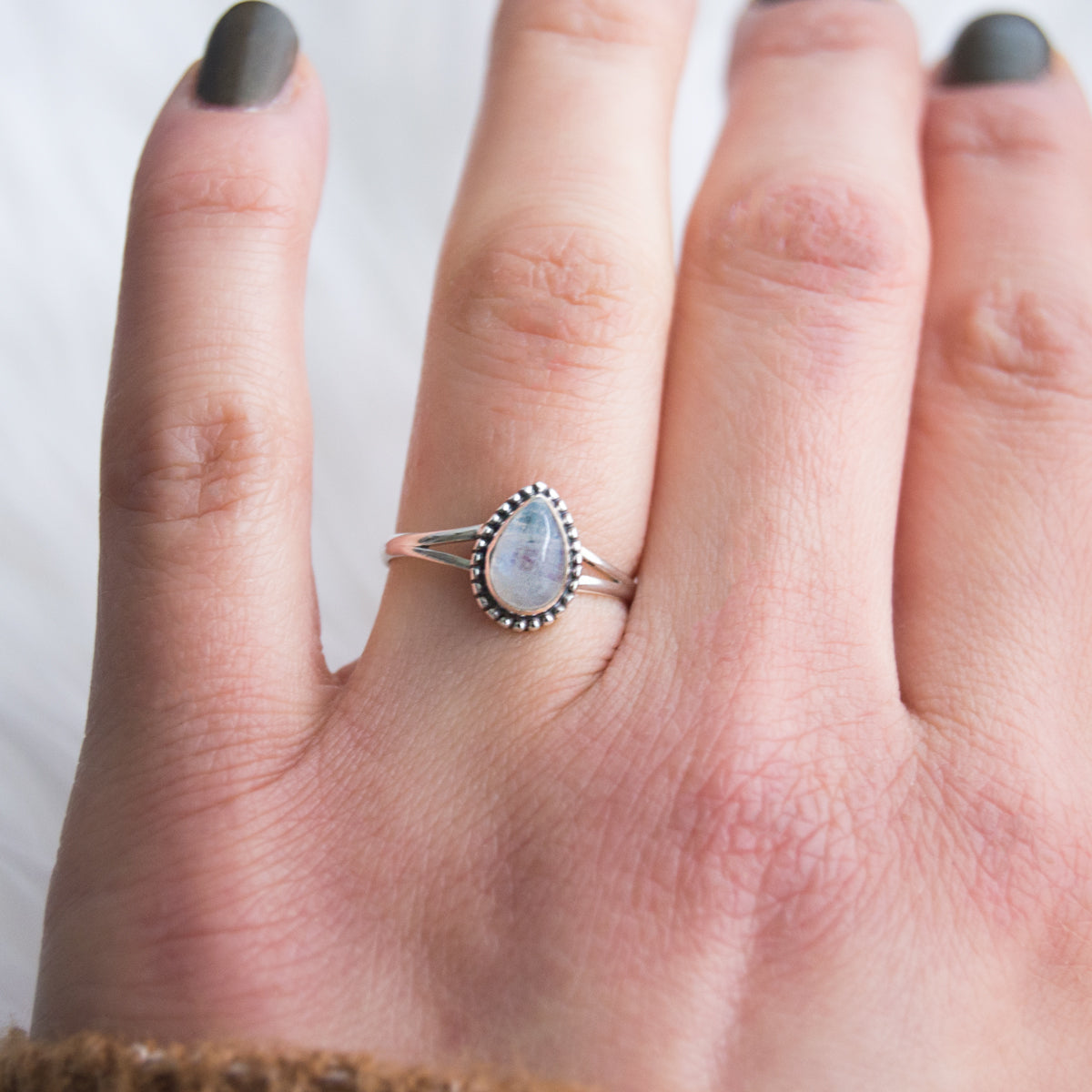 Licia | Ring 925 zilver met edelsteen maansteen