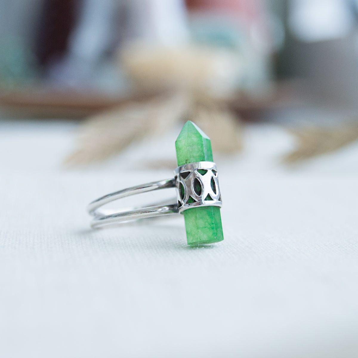 Fajra | Ring 925 zilver met aventurijn