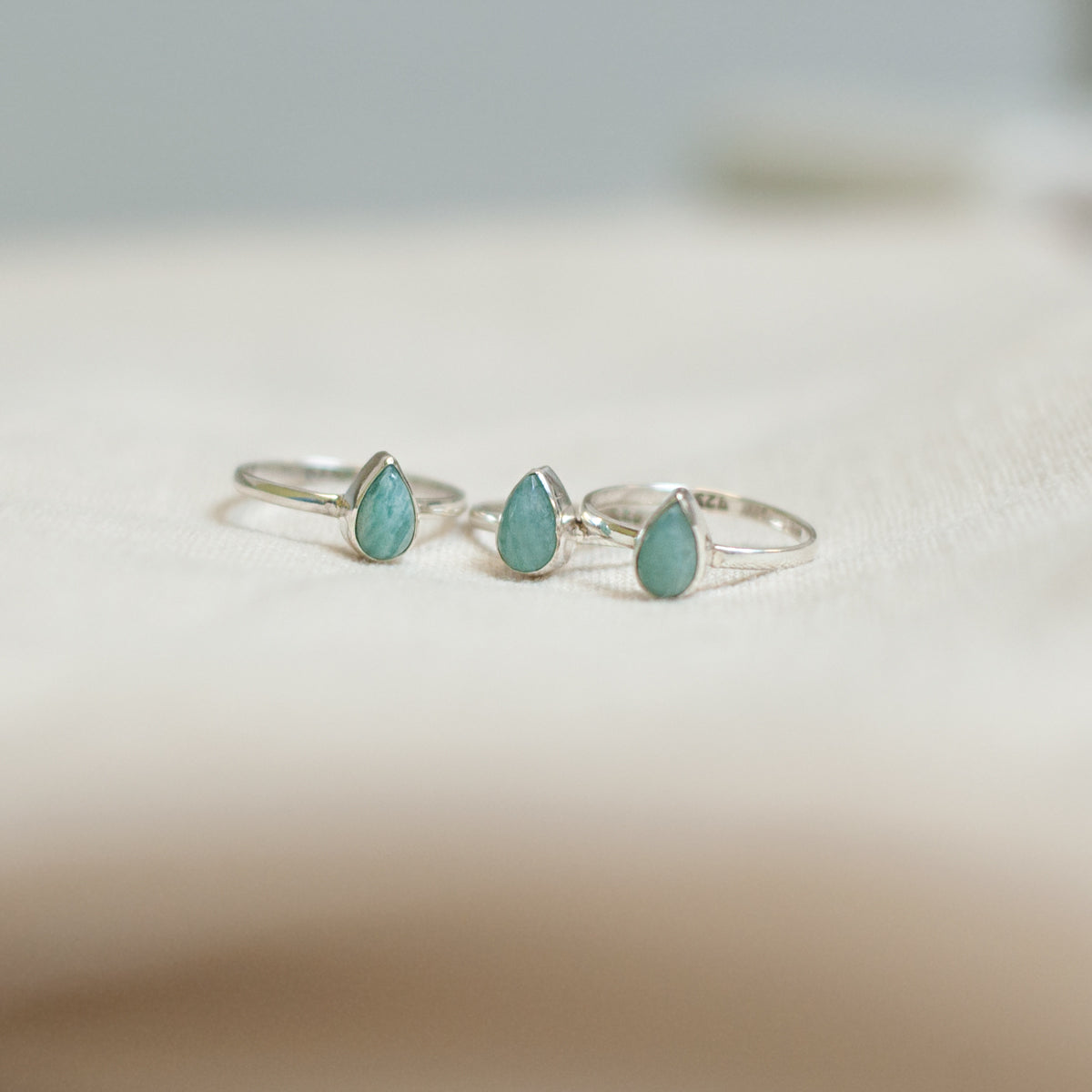 Dhara | Ring 925 zilver met edelsteen amazoniet