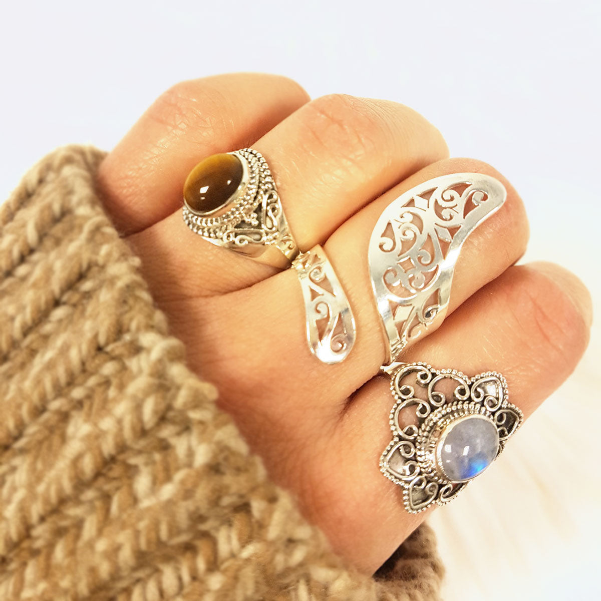 Kaira | Ring 925 sterling zilver verstelbaar