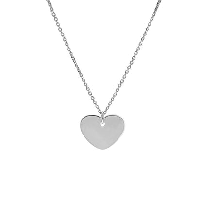 Ketting hart graveren met eigen tekst | 925 sterling zilver