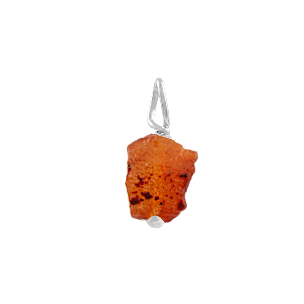 Larsa | Ketting 925 zilver met ruwe edelsteen