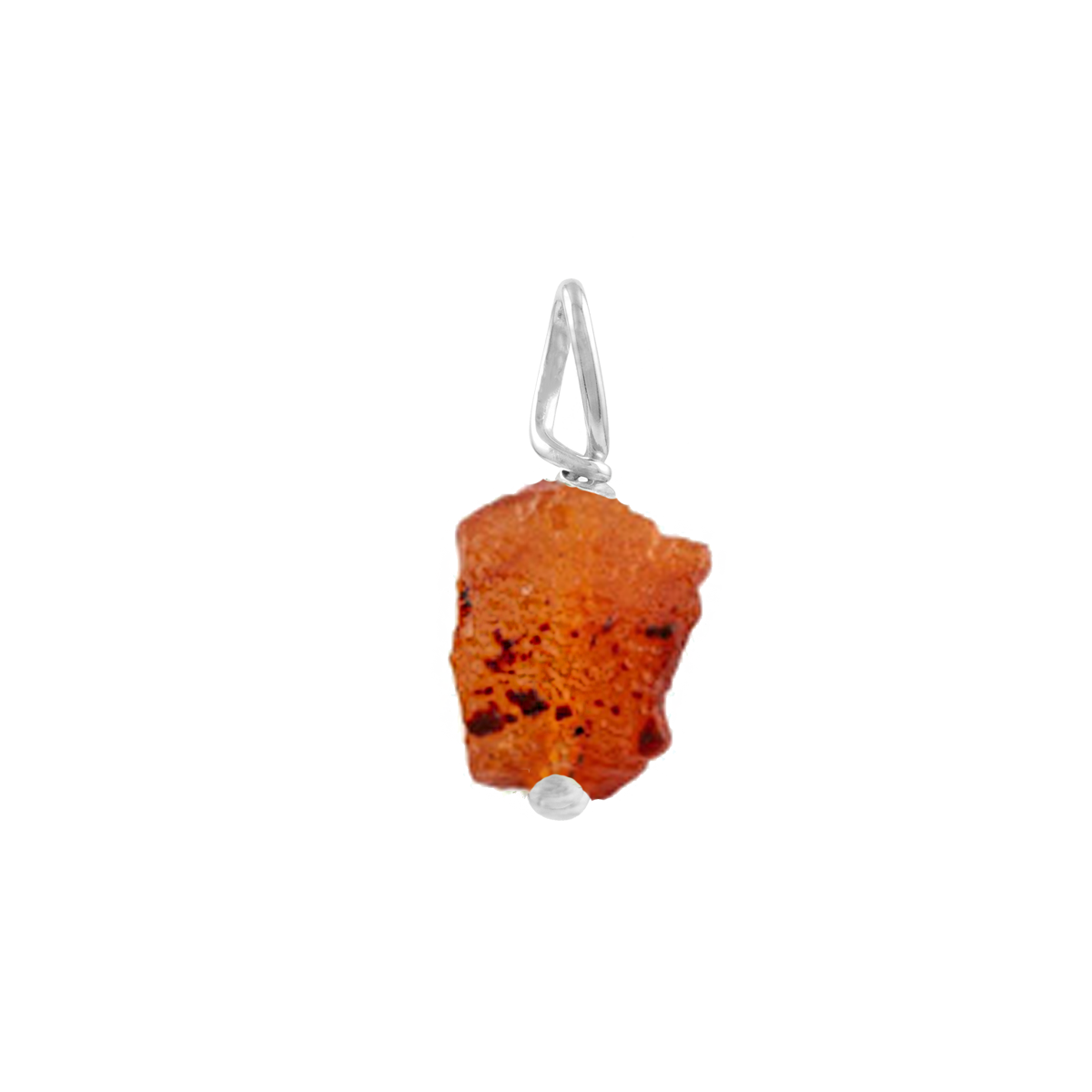 Larsa | Ketting 925 zilver met ruwe edelsteen
