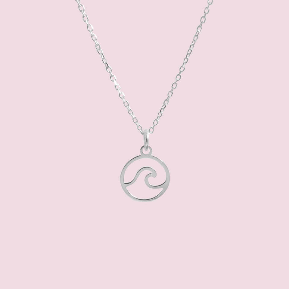 Oceaan golf ketting van 925 sterling silver
