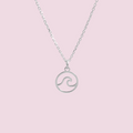 Oceaan golf ketting van 925 sterling silver