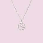 Oceaan golf ketting van 925 sterling silver