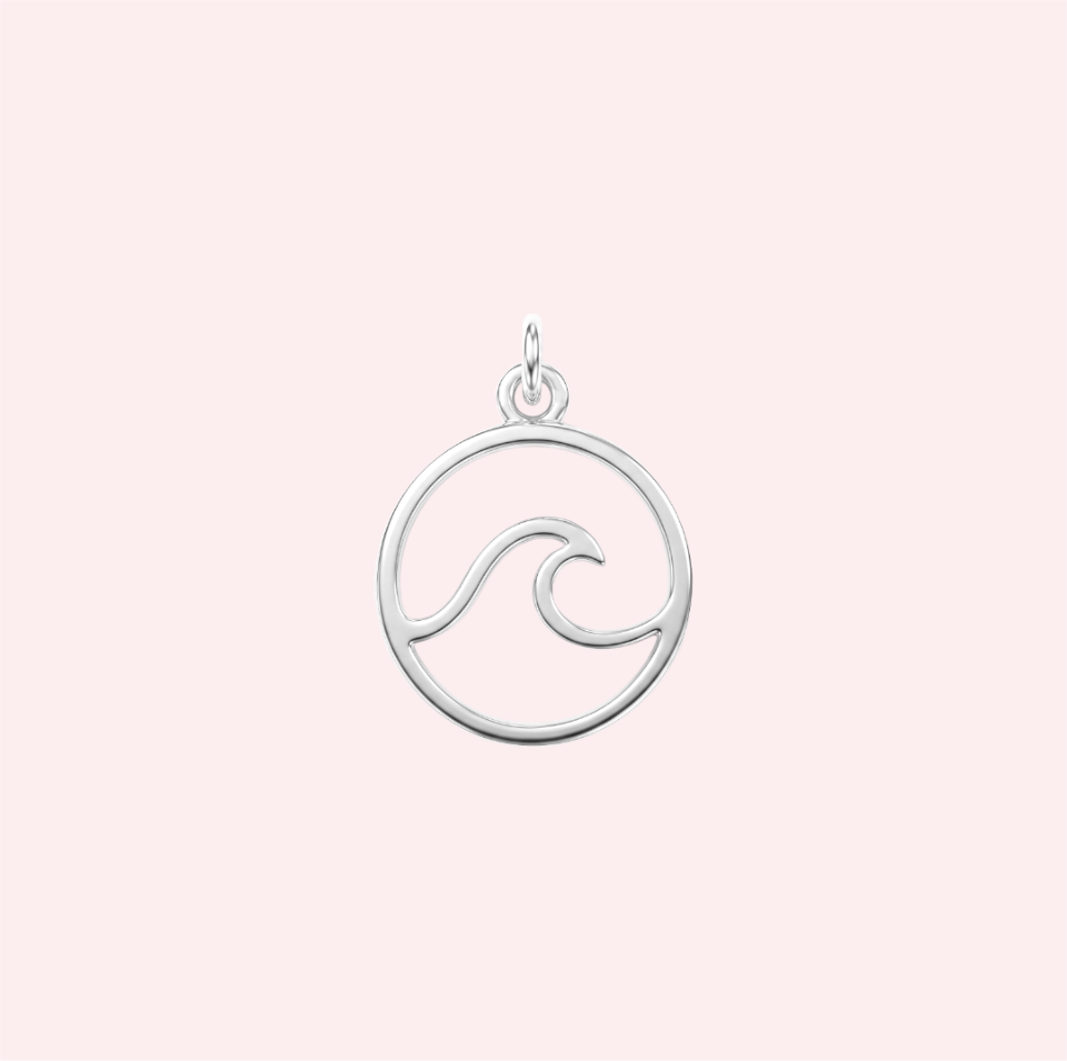 Hanger oceaan golf | 925 sterling zilver
