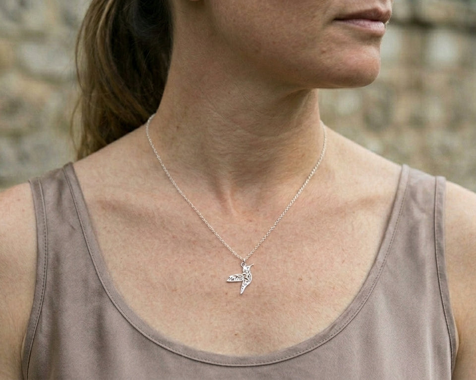 Ketting Vogel Kolibrie | 925 zilver