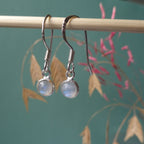 Dinah | Oorhangers met maansteen | 925 zilver