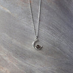 Jewelryz | Set | Ketting Maan met drie hangers preciosa parels | 925 zilver