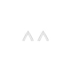 Oorbellen Minimalistisch ''V'' | 925 zilver