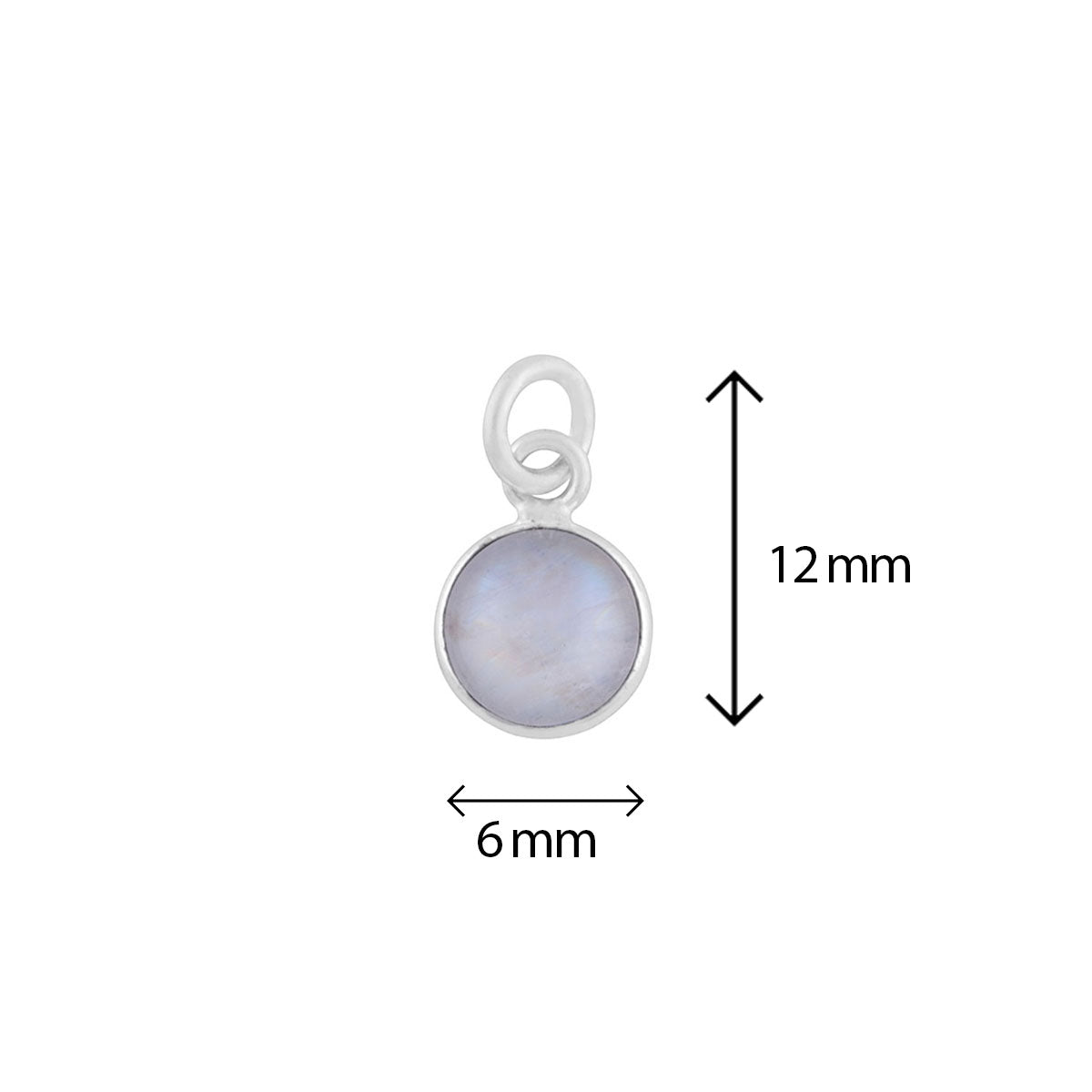 Ceres | Hanger 925 sterling zilver met maansteen edelsteen