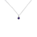 Luda | Ketting 925 zilver met amethist edelsteen