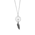 Dromenvanger met veer | Ketting 925 zilver