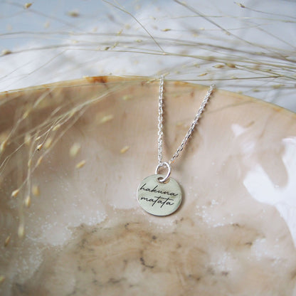 Ketting Quote Hakuna Matata | 925 zilver