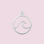 Oceaan golf ketting van 925 sterling silver
