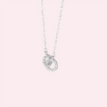 Ketting infinity cirkel met zirkonia | 925 sterling zilver