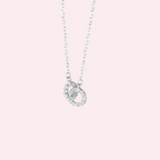 Ketting infinity cirkel met zirkonia | 925 sterling zilver