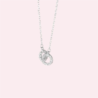 Ketting infinity cirkel met zirkonia | 925 sterling zilver