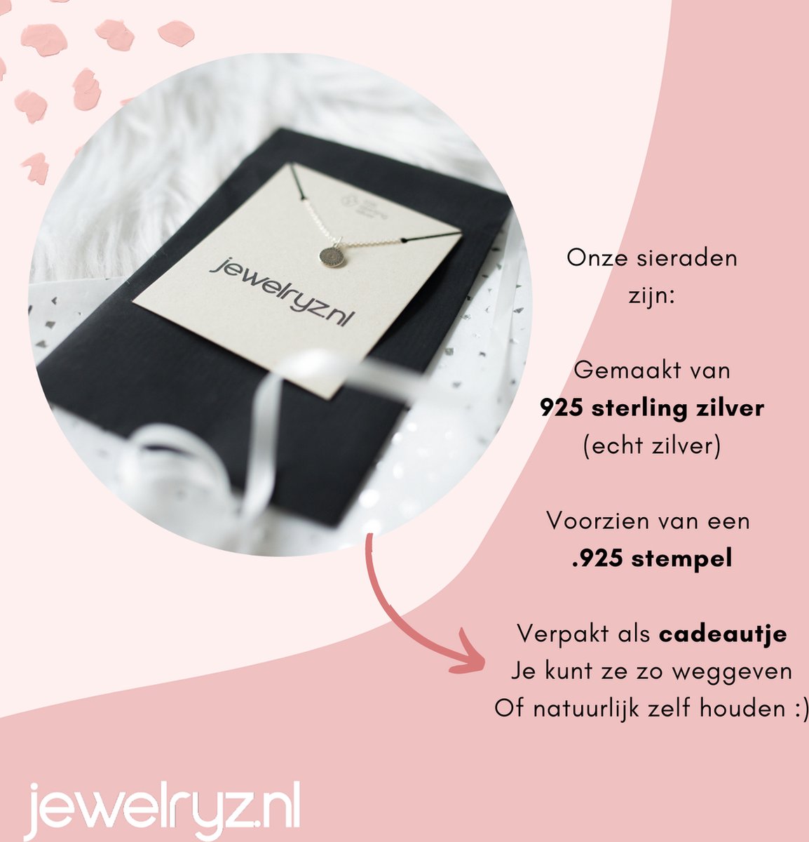 Ketting Mini Hart met Preciosa steentje | 925 zilver