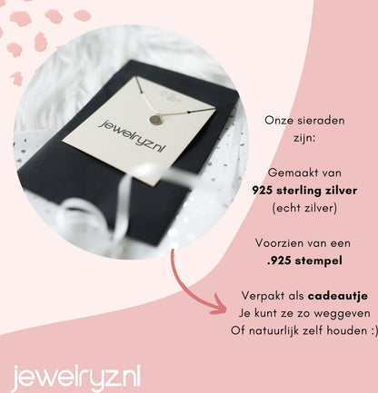 Luda | Ketting 925 zilver met amethist edelsteen