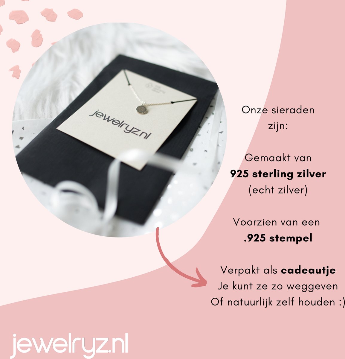 Luda | Ketting 925 zilver met robijn edelsteen