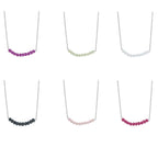 Medea | Ketting 925 sterling zilver met edelsteen kralen