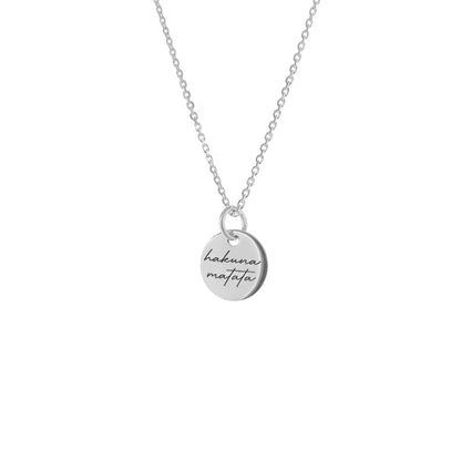 Ketting Quote Hakuna Matata | 925 zilver