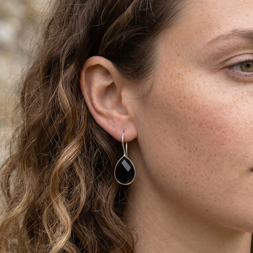 Amra | Oorbellen 925 zilver met edelsteen