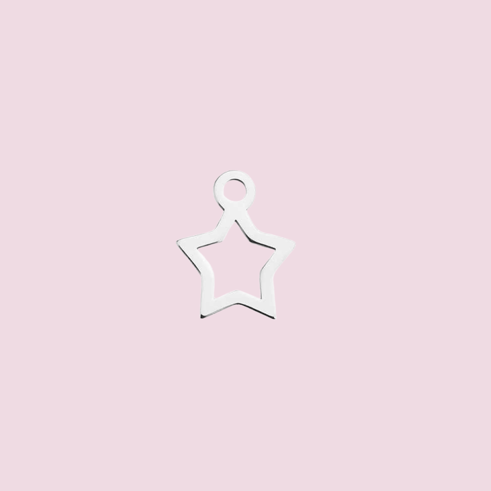 Bedel open ster voor oorbellen | 925 sterling zilver