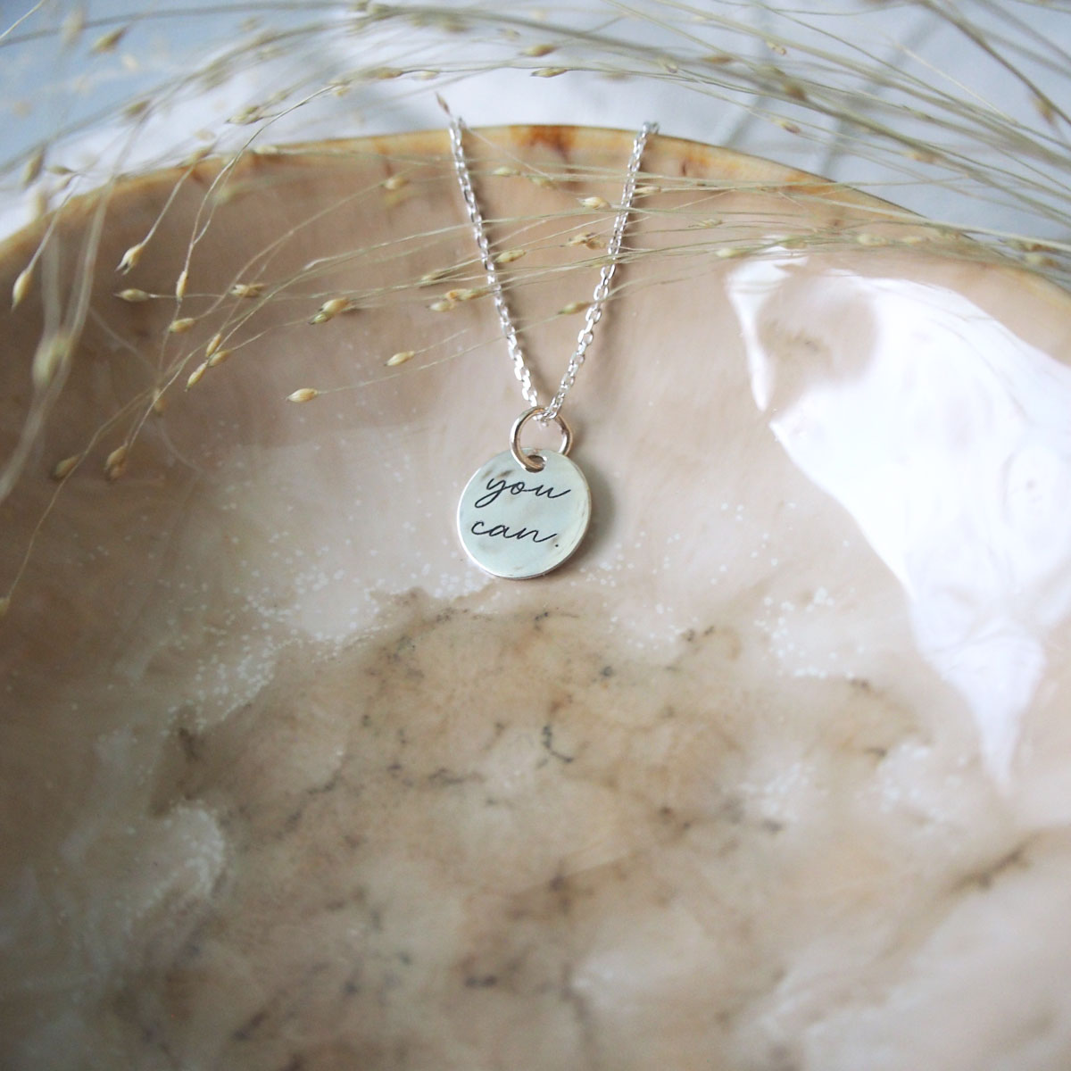 Ketting Quote You Can | 925 zilver
