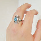 Niamh | Ring 925 zilver met edelsteen chalcedoon