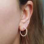 Trio Dots | Oorbellen 925 zilver