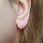 Studs bolletjes duo | Oorbellen 925 sterling zilver