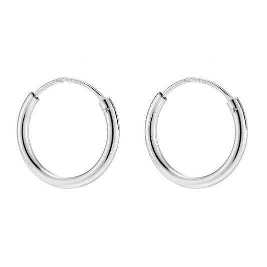 Basic Hoops 12 t/m 20 mm | Egale oorringen | 925 zilver