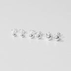 Dots | Oorbellen 925 zilver 2, 3, 4 of 5 mm